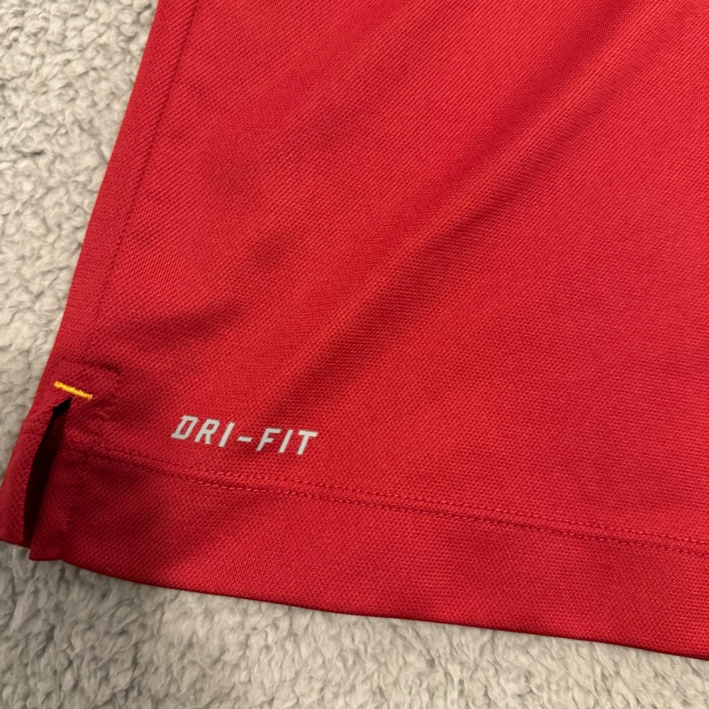 USC Trojans Football Nike Dri Fit Dry Polo Mens Size XL Red Short Sleeve Shirt - Picture 2 of 10